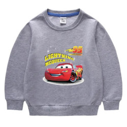 Potdemiel-Sweat-shirt à manches longues McQueen pour enfants, sweats à capuche de dessin animé pour enfants, vêtements pour bébé