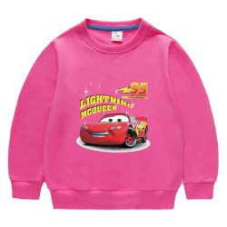 Potdemiel-Sweat-shirt à manches longues McQueen pour enfants, sweats à capuche de dessin animé pour enfants, vêtements pour bébé