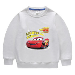 Potdemiel-Sweat-shirt à manches longues McQueen pour enfants, sweats à capuche de dessin animé pour enfants, vêtements pour bébé