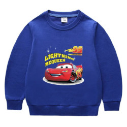 Potdemiel-Sweat-shirt à manches longues McQueen pour enfants, sweats à capuche de dessin animé pour enfants, vêtements pour bébé