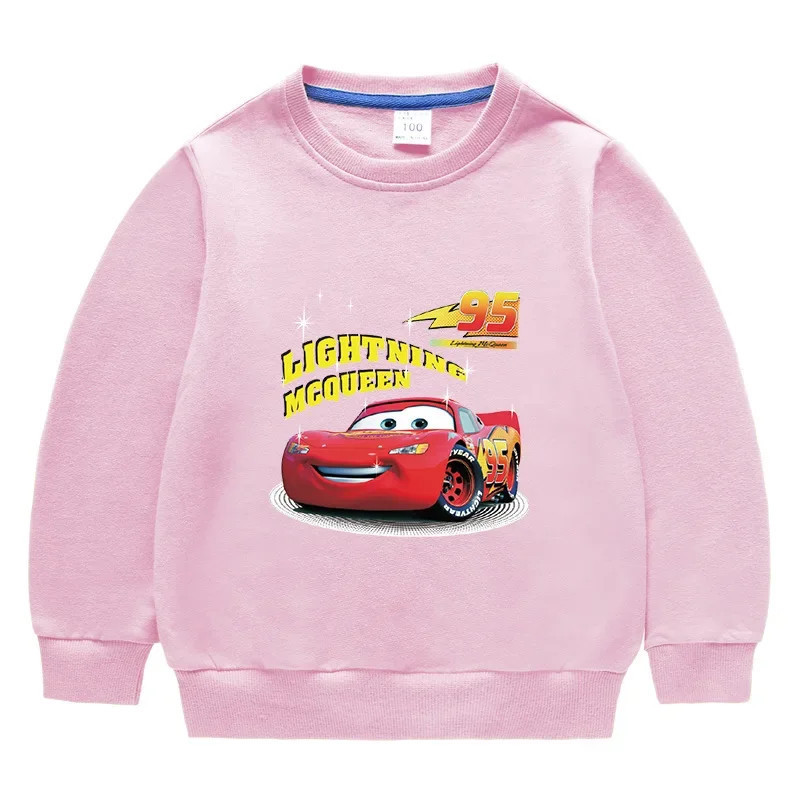 Potdemiel-Sweat-shirt à manches longues McQueen pour enfants, sweats à capuche de dessin animé pour enfants, vêtements pour bébé