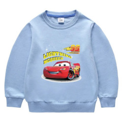 Potdemiel-Sweat-shirt à manches longues McQueen pour enfants, sweats à capuche de dessin animé pour enfants, vêtements pour bébé