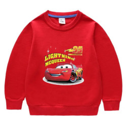 Potdemiel-Sweat-shirt à manches longues McQueen pour enfants, sweats à capuche de dessin animé pour enfants, vêtements pour bébé