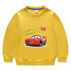 Potdemiel-Sweat-shirt à manches longues McQueen pour enfants, sweats à capuche de dessin animé pour enfants, vêtements pour bébé