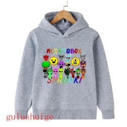 Sweat à capuche Sprunki Incredibox pour enfants fille et garçon, sweats à capuche chauds PVD, vêtements d'hiver doux pour enfant