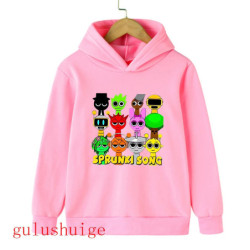 Sweat à capuche Sprunki Incredibox pour enfants fille et garçon, sweats à capuche chauds PVD, vêtements d'hiver doux pour enfant