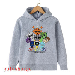 Sweat à capuche Sprunki Incredibox pour enfants fille et garçon, sweats à capuche chauds PVD, vêtements d'hiver doux pour enfant