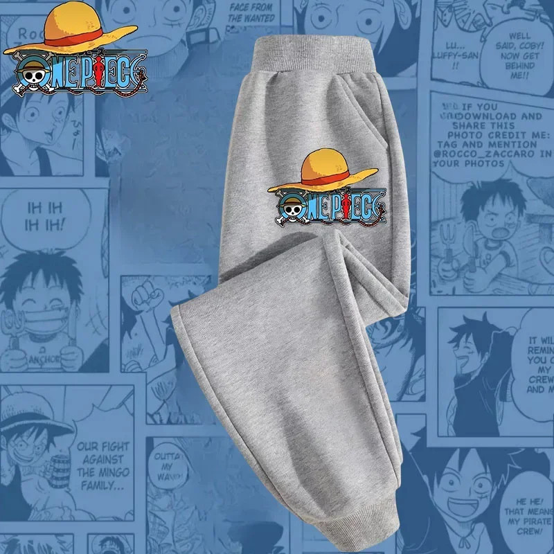 Sweat à capuche zippé One Piece Luffy pour enfants, imprimé dessin animé, haut décontracté pour garçons et filles, chemise de pr