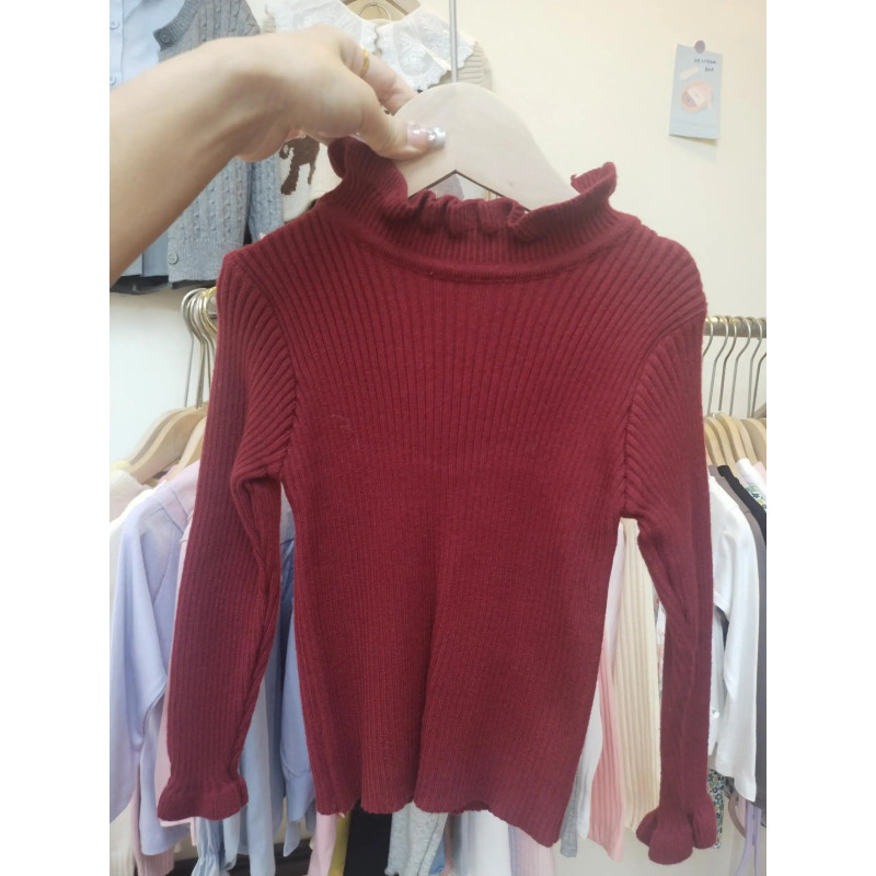 Pull en Coton à Manches sulfpour Bébé Fille de 0 à 7 Ans, Vêtements d'Automne, Nouvelle Collection