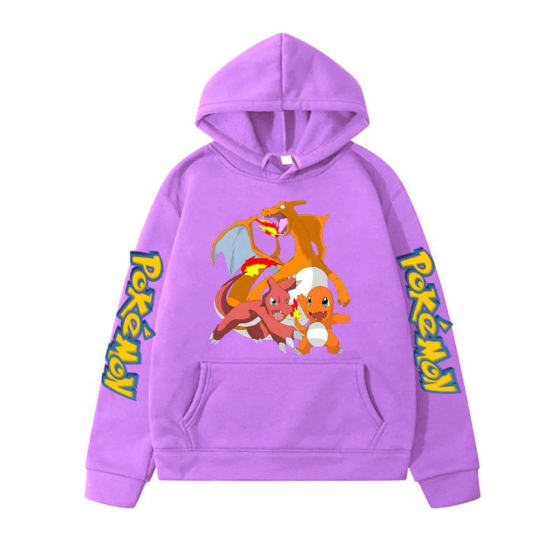 Charmander-Sweat à Capuche UlOscar Evolavives pour Enfant, Vêtement Cool pour Garçon, MINISO Charmeleon PVD Charizard Y2K