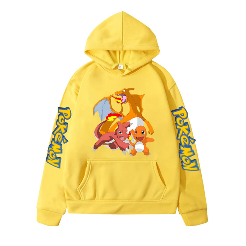 Charmander-Sweat à Capuche UlOscar Evolavives pour Enfant, Vêtement Cool pour Garçon, MINISO Charmeleon PVD Charizard Y2K