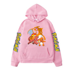 Charmander-Sweat à Capuche UlOscar Evolavives pour Enfant, Vêtement Cool pour Garçon, MINISO Charmeleon PVD Charizard Y2K