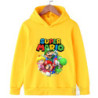 Sweat à capuche Mario Game pour enfants, pull tendance, vêtements pour garçons et filles, nouveau, 2024