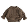 Cardigan en tricot à manches longues pour enfants, veste épaissie, manteau de tenue de détente, vêtements de maintien au chaud, 