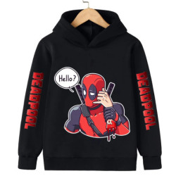 Sweats à capuche Deadpool pour enfants, pull à la mode pour enfants, vêtements d'automne et d'hiver, vêtements décontractés pour