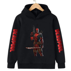 Sweats à capuche Deadpool pour enfants, pull à la mode pour enfants, vêtements d'automne et d'hiver, vêtements décontractés pour