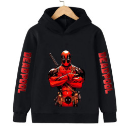 Sweats à capuche Deadpool pour enfants, pull à la mode pour enfants, vêtements d'automne et d'hiver, vêtements décontractés pour