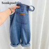 Salopette en Jean pour Enfant Garçon et Fille, Pantalon pour Bébé, Nouvelle Collection Automne 2024