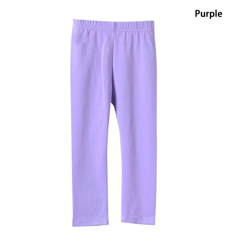 FJJM-Pantalon en coton doux élastique pour fille, leggings moulants pour enfants de 2 à 13 ans