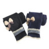 Pantalon en Jean chaud pour fille, legging épais en velours avec nœud papillon, pantalon pour bébé fille, legging glacé, nouvell