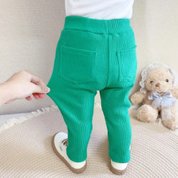 Leggings en coton pour bébés filles et garçons, pantalons Big PP, taille haute, longs, à la mode, nouvelle collection printemps 