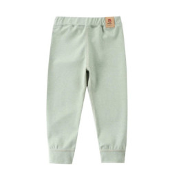 Pantalon de base en velours pour enfants, caleçons longs épais, leggings chauds pour garçons et filles, rendu souriant, grande t