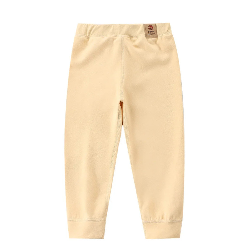 Pantalon de base en velours pour enfants, caleçons longs épais, leggings chauds pour garçons et filles, rendu souriant, grande t