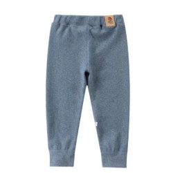 Pantalon de base en velours pour enfants, caleçons longs épais, leggings chauds pour garçons et filles, rendu souriant, grande t