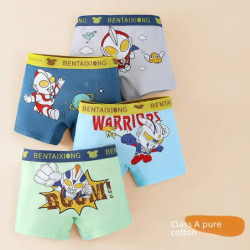 Boxer en coton pour enfants de 3 à 12 ans, slip slim, design ajusté, non resserrant, sans déformage, bas pour garçons