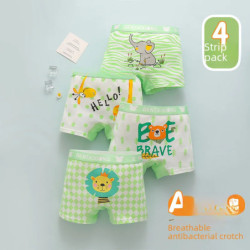 Boxer en coton pour enfants de 3 à 12 ans, slip slim, design ajusté, non resserrant, sans déformage, bas pour garçons