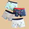 Boxer pour garçons, sous-vêtements en coton pour enfants, sous-vêtements pour bébés garçons et adolescents, culottes douces impr