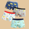 Boxer pour garçons, sous-vêtements en coton pour enfants, sous-vêtements pour bébés garçons et adolescents, culottes douces impr