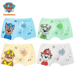 PAW Patrol-Sous-vêtements authentiques pour enfants, culottes pour garçons, slips pour enfants, sous-vêtements en coton à imprim