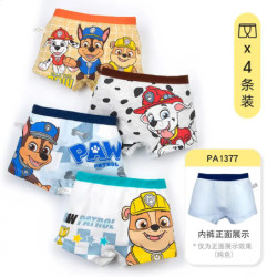 PAW Patrol-Sous-vêtements authentiques pour enfants, culottes pour garçons, slips pour enfants, sous-vêtements en coton à imprim