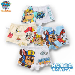 PAW Patrol-Sous-vêtements authentiques pour enfants, culottes pour garçons, slips pour enfants, sous-vêtements en coton à imprim