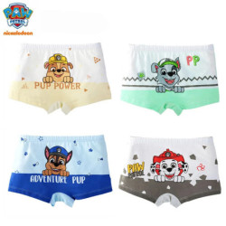 PAW Patrol-Sous-vêtements authentiques pour enfants, culottes pour garçons, slips pour enfants, sous-vêtements en coton à imprim