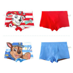 PAW Patrol-Sous-vêtements authentiques pour enfants, culottes pour garçons, slips pour enfants, sous-vêtements en coton à imprim