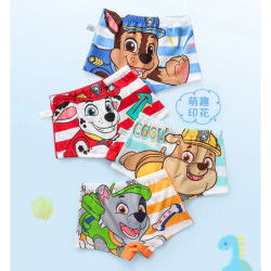 PAW Patrol-Sous-vêtements authentiques pour enfants, culottes pour garçons, slips pour enfants, sous-vêtements en coton à imprim