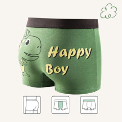 4 Pièces/Ensemble Garçons Sous-vêtement en Coton Enfants Boxer Court Dinosaure Cartoon Enfant Slip Respirable Garçons Boxers Cal