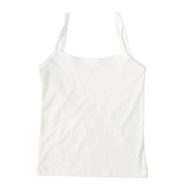 Camisole sans armatures pour filles, haut discret pour jeunes écoliers, maillot de corps pour documents solides pour enfants, ve