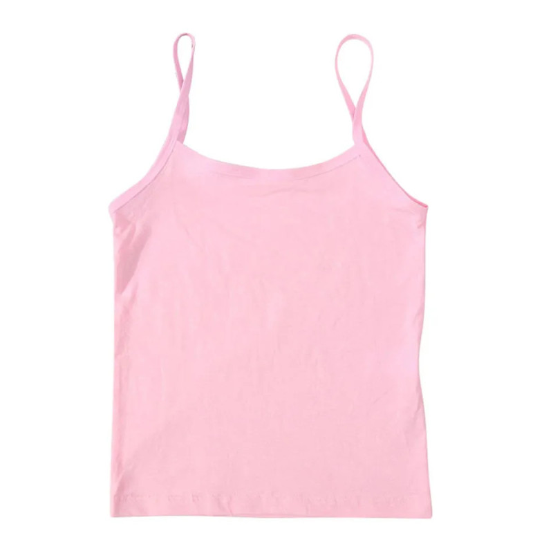 Camisole sans armatures pour filles, haut discret pour jeunes écoliers, maillot de corps pour documents solides pour enfants, ve