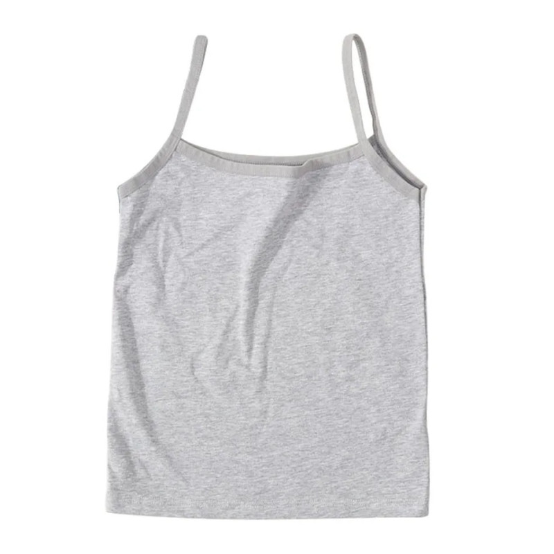 Camisole sans armatures pour filles, haut discret pour jeunes écoliers, maillot de corps pour documents solides pour enfants, ve