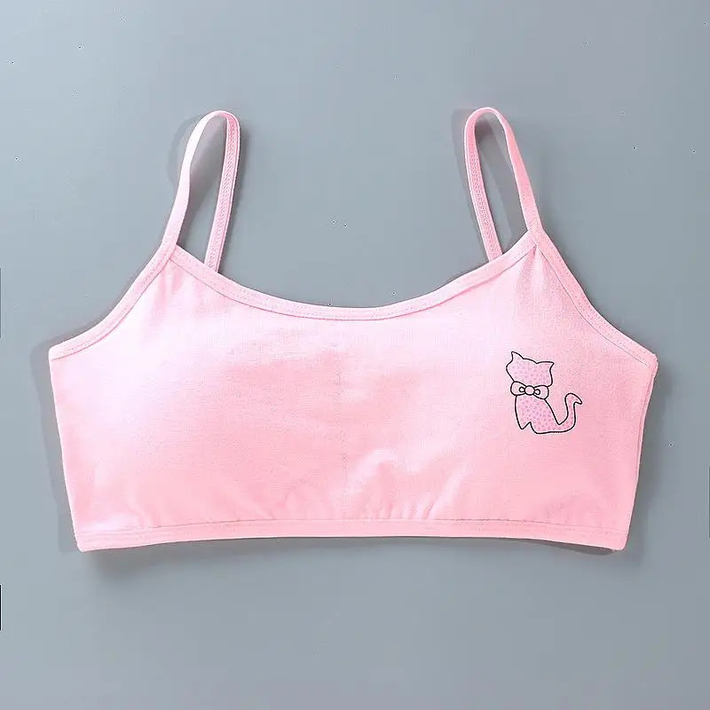 Soutien-gorge de sport pour adolescentes, 5 pièces/lot, petites poignées amovibles, sous-vêtements pour enfants