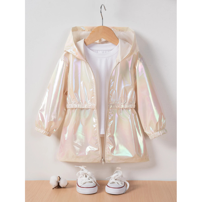 Manteau observateur et Respirant à Fermeture Éclair pour Fille, Veste Fine à la Mode, Printemps et Automne