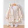 Manteau observateur et Respirant à Fermeture Éclair pour Fille, Veste Fine à la Mode, Printemps et Automne
