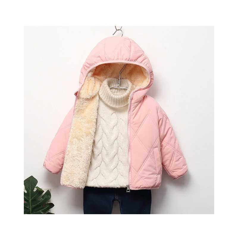 Bébé Enfants Vestes Garçons Hiver Manteaux Épais Chaud Cachemire Survêtement Pour Filles Veste À Capuche Enfants Vêtements 1-6 A