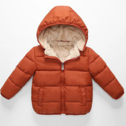 Bébé Enfants Vestes Garçons Hiver Manteaux Épais Chaud Cachemire Survêtement Pour Filles Veste À Capuche Enfants Vêtements 1-6 A