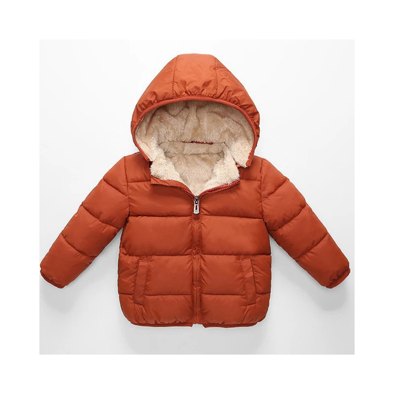 Bébé Enfants Vestes Garçons Hiver Manteaux Épais Chaud Cachemire Survêtement Pour Filles Veste À Capuche Enfants Vêtements 1-6 A