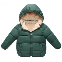 Bébé Enfants Vestes Garçons Hiver Manteaux Épais Chaud Cachemire Survêtement Pour Filles Veste À Capuche Enfants Vêtements 1-6 A