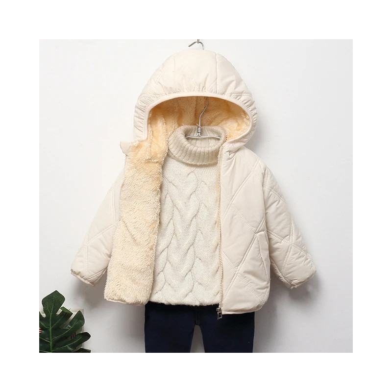 Bébé Enfants Vestes Garçons Hiver Manteaux Épais Chaud Cachemire Survêtement Pour Filles Veste À Capuche Enfants Vêtements 1-6 A